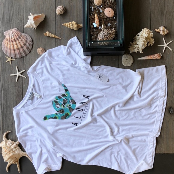 🌴💦RIP CURL- PINEAPPLE SHAKA TEE💦🌴 - Picture 3 of 5